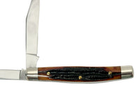 Queen Cutlery #2 Honey Amber Bone Jack Knife - Hers and His Treasures