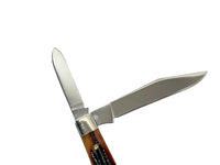 Queen Cutlery #2 Honey Amber Bone Jack Knife - Hers and His Treasures