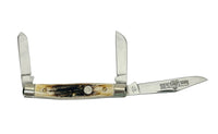 Queen Cutlery #26 Stag 3 Blade Stockman Pocket Knife - Hers and His Treasures