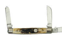 Queen Cutlery #26 Stag 3 Blade Stockman Pocket Knife - Hers and His Treasures