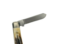 Queen Cutlery #26 Stag 3 Blade Stockman Pocket Knife - Hers and His Treasures