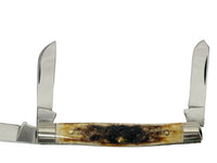 Queen Cutlery #26 Stag 3 Blade Stockman Pocket Knife - Hers and His Treasures