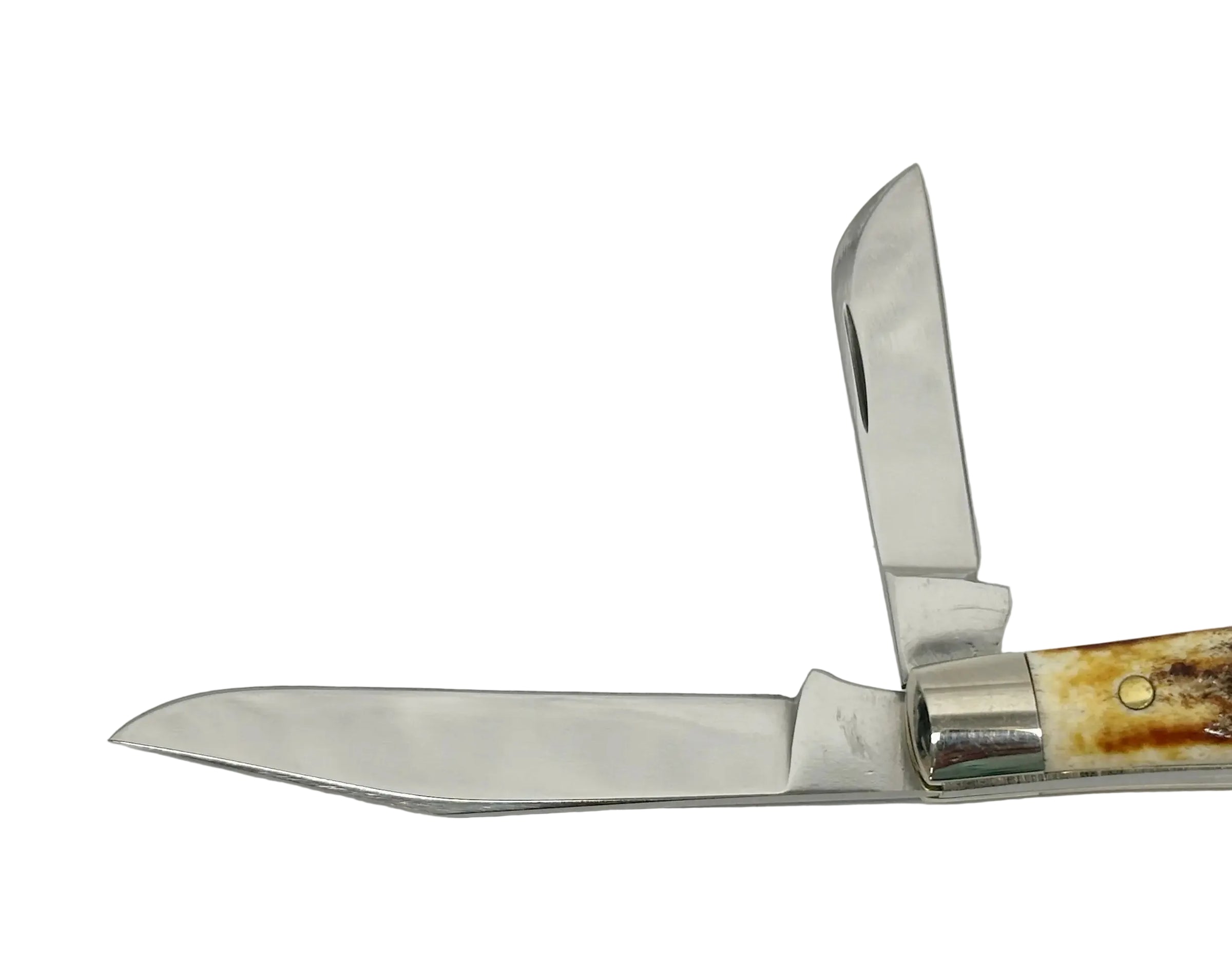 Queen Cutlery #26 Stag 3 Blade Stockman Pocket Knife - Hers and His Treasures