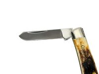 Queen Cutlery #26 Stag 3 Blade Stockman Pocket Knife - Hers and His Treasures