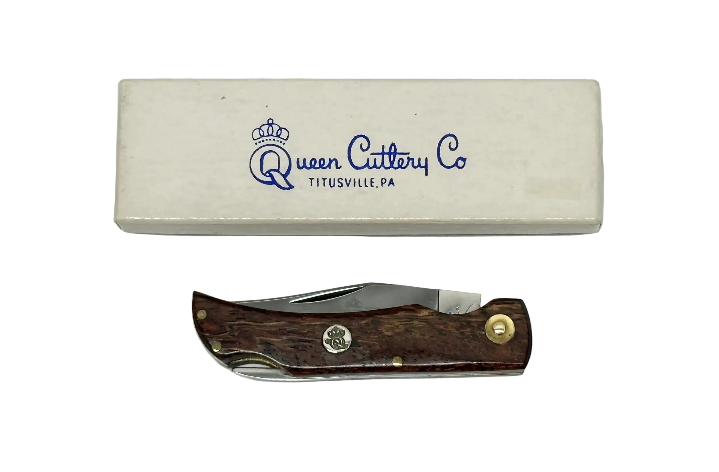 Queen Cutlery Co. 8445 PH-D2 Wood Lockback Pocket Knife