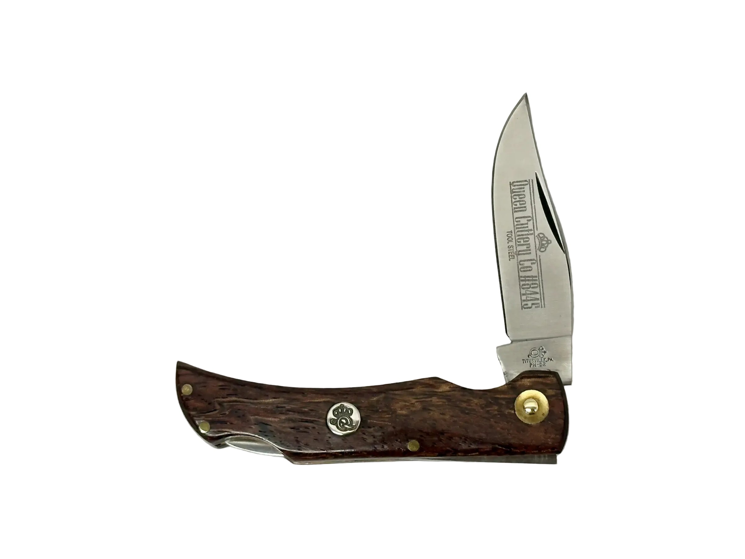 Queen Cutlery Co. 8445 PH-D2 Wood Lockback Pocket Knife
