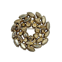 1950's Regency Purple Rhinestone Wreath Brooch - Hers and His Treasures