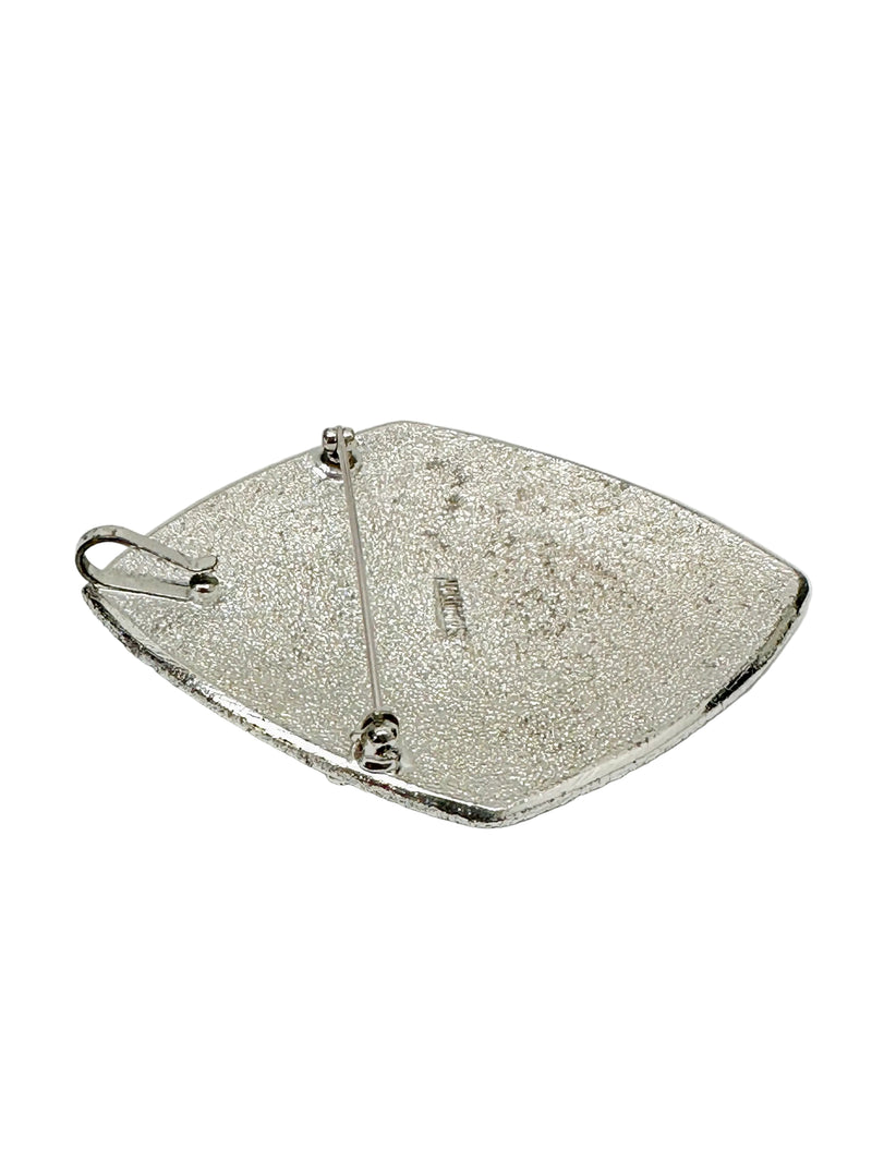 1961 Sarah Coventry Silvery Nile Brooch Pin or Pendant - Hers and His Treasures