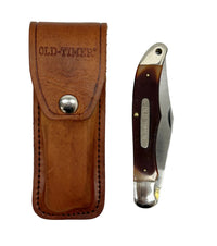 Schrade Old Timer 125OT Lock Blade Pocket Knife with Sheath - Hers and His Treasures