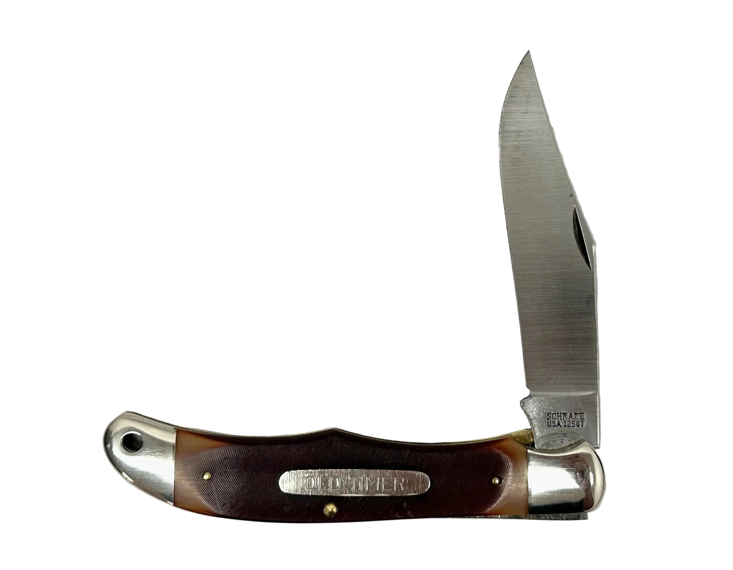 Schrade Old Timer 125OT Lock Blade Pocket Knife with Sheath - Hers and His Treasures