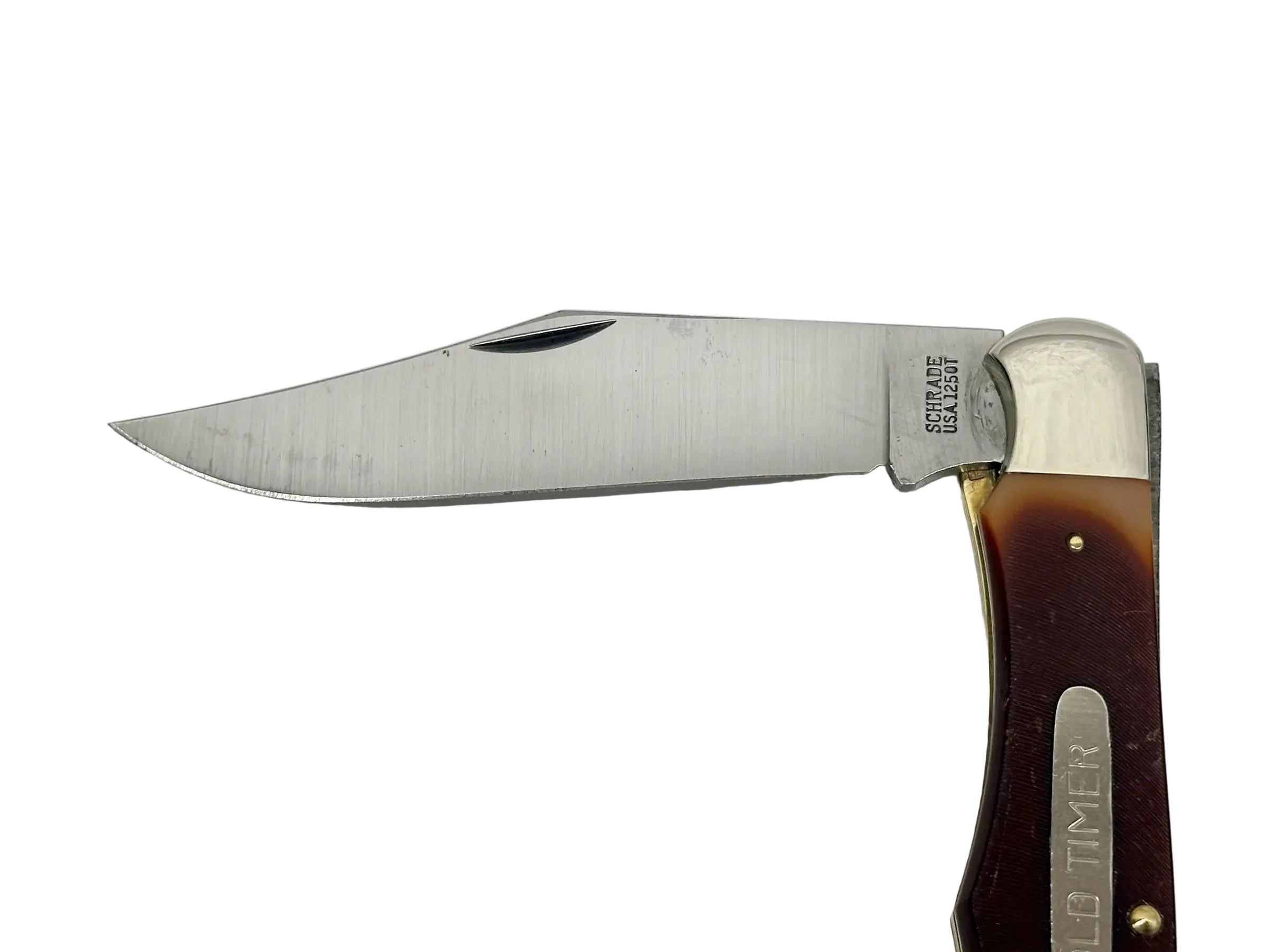 Schrade Old Timer 125OT Lock Blade Pocket Knife with Sheath - Hers and His Treasures