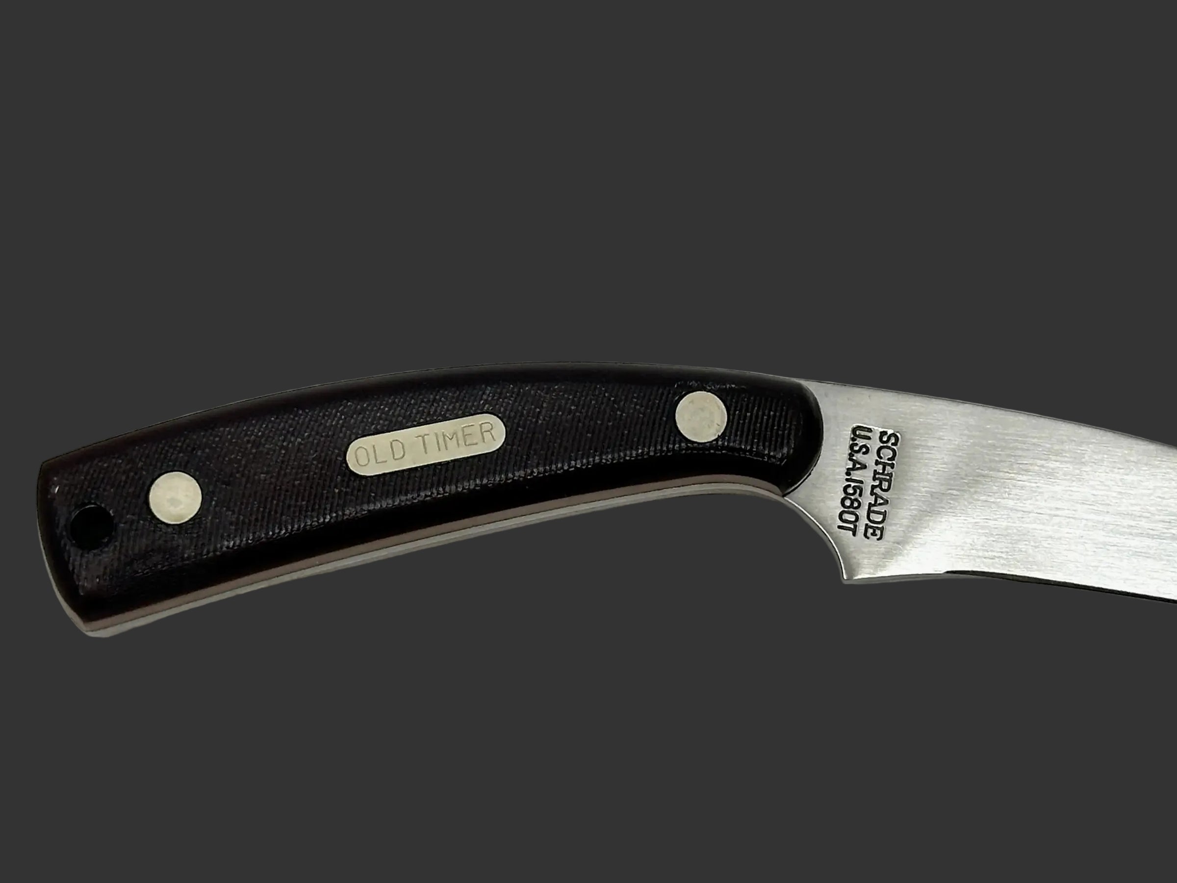 Schrade USA 158OT Old Timer Guthook Rigid Blade Pocket Knife - Hers and His Treasures