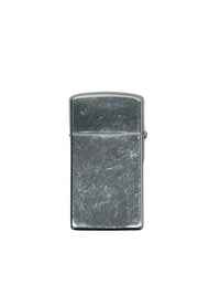 XI 1995 Slim Diagonal Lines "Bright Cut" Zippo Lighter - Hers and His Treasures