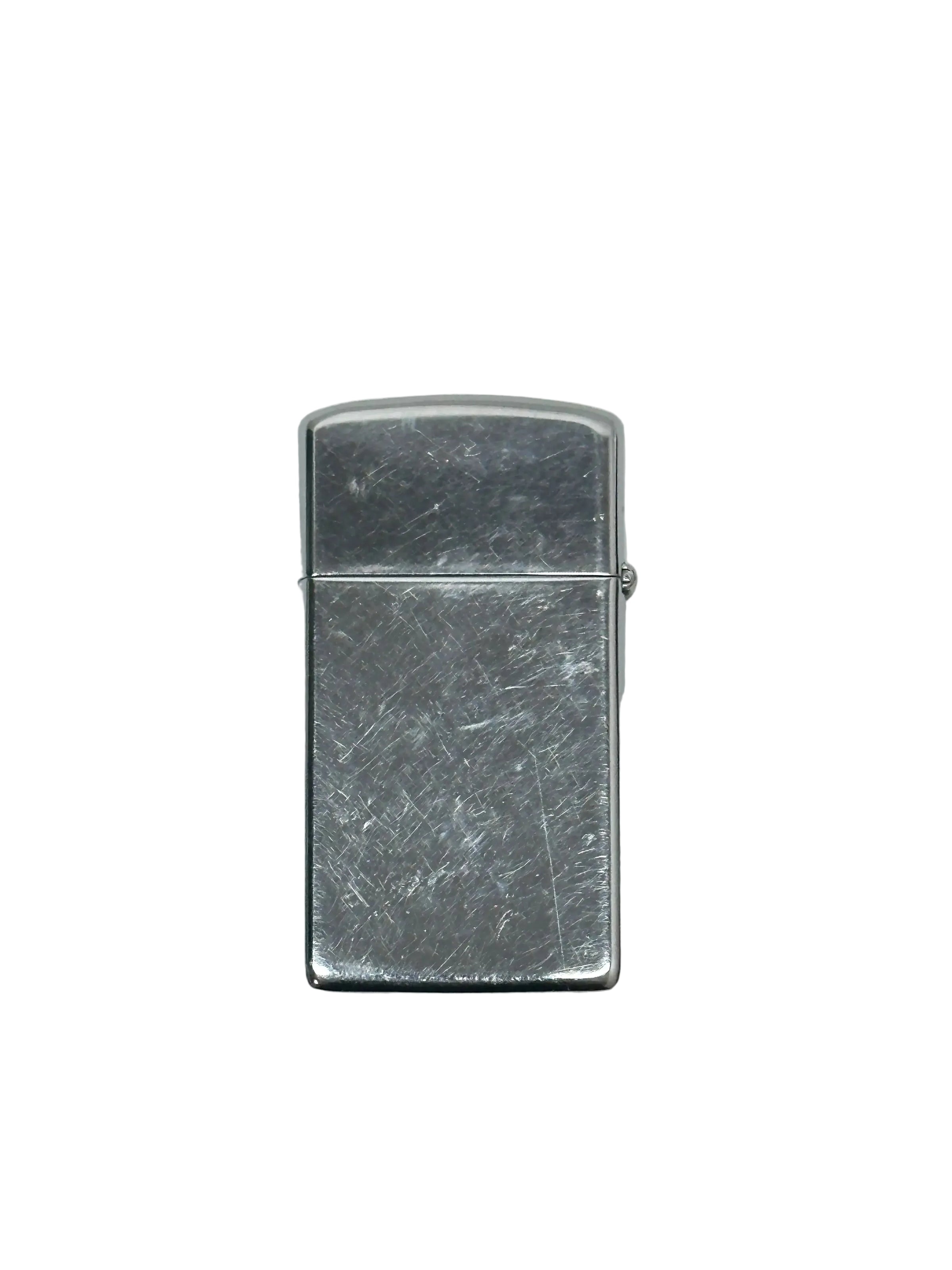 XI 1995 Slim Diagonal Lines "Bright Cut" Zippo Lighter - Hers and His Treasures