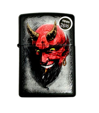 2016 28862 Tattoo Devil Black Matte Zippo Lighter - Hers and His Treasures