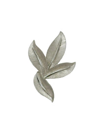 Vintage Trifari Silver Tone Leaf Brooch Pin - Hers and His Treasures