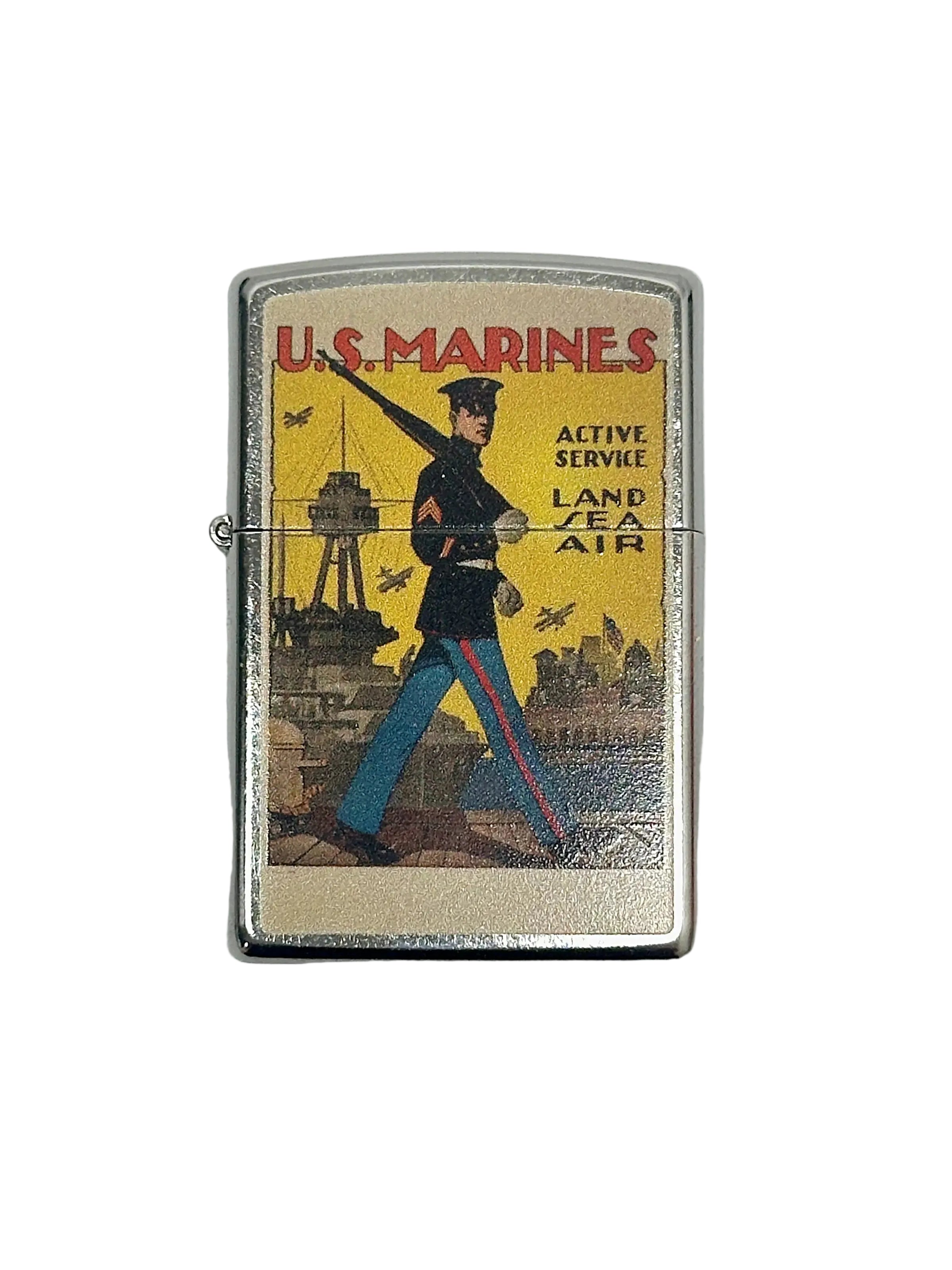 2021 USMC United States Marine Corps Land Sea Air Zippo Lighter - Hers and His Treasures