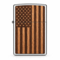 Woodchuck American Flag 29966 Zippo Lighter - Hers and His Treasures