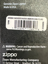 Woodchuck American Flag 29966 Zippo Lighter - Hers and His Treasures