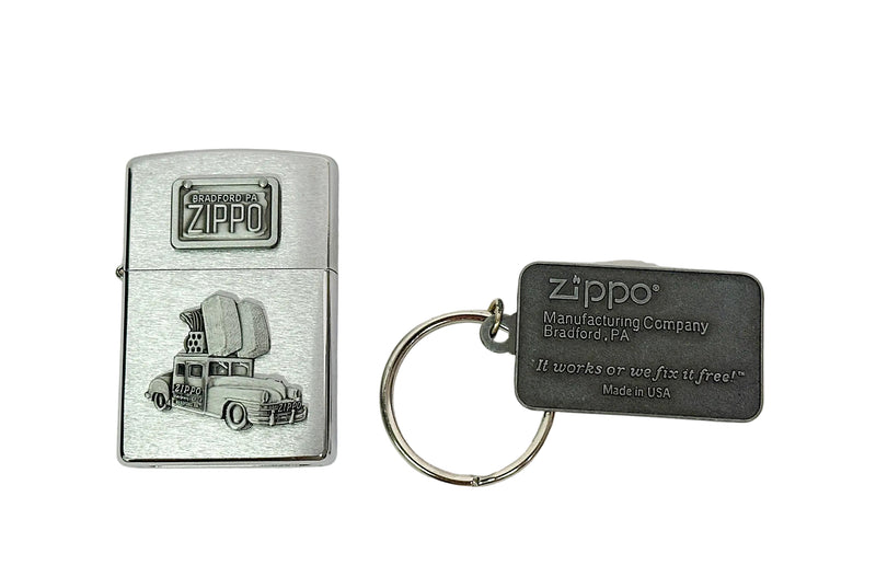 XIV 1998 Zippo Car Lighter and Keychain Set - Hers and His Treasures