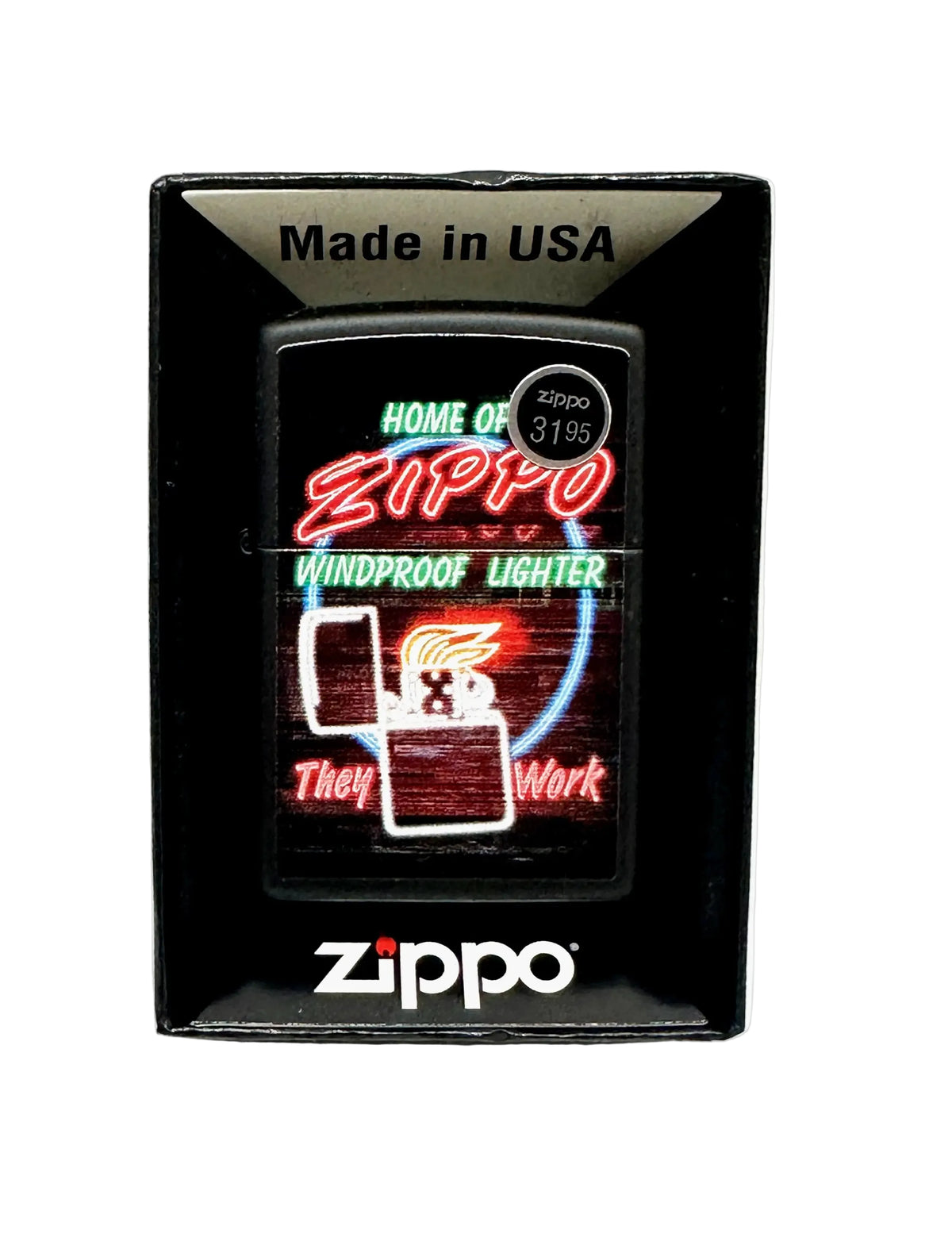 2022 Zippo Neon Sign Design 48455 Zippo Lighter - Hers and His Treasures