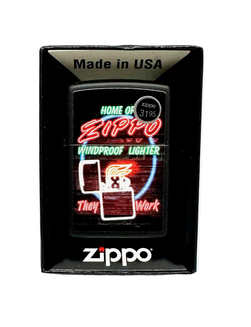 2022 Zippo Neon Sign Design 48455 Zippo Lighter - Hers and His Treasures