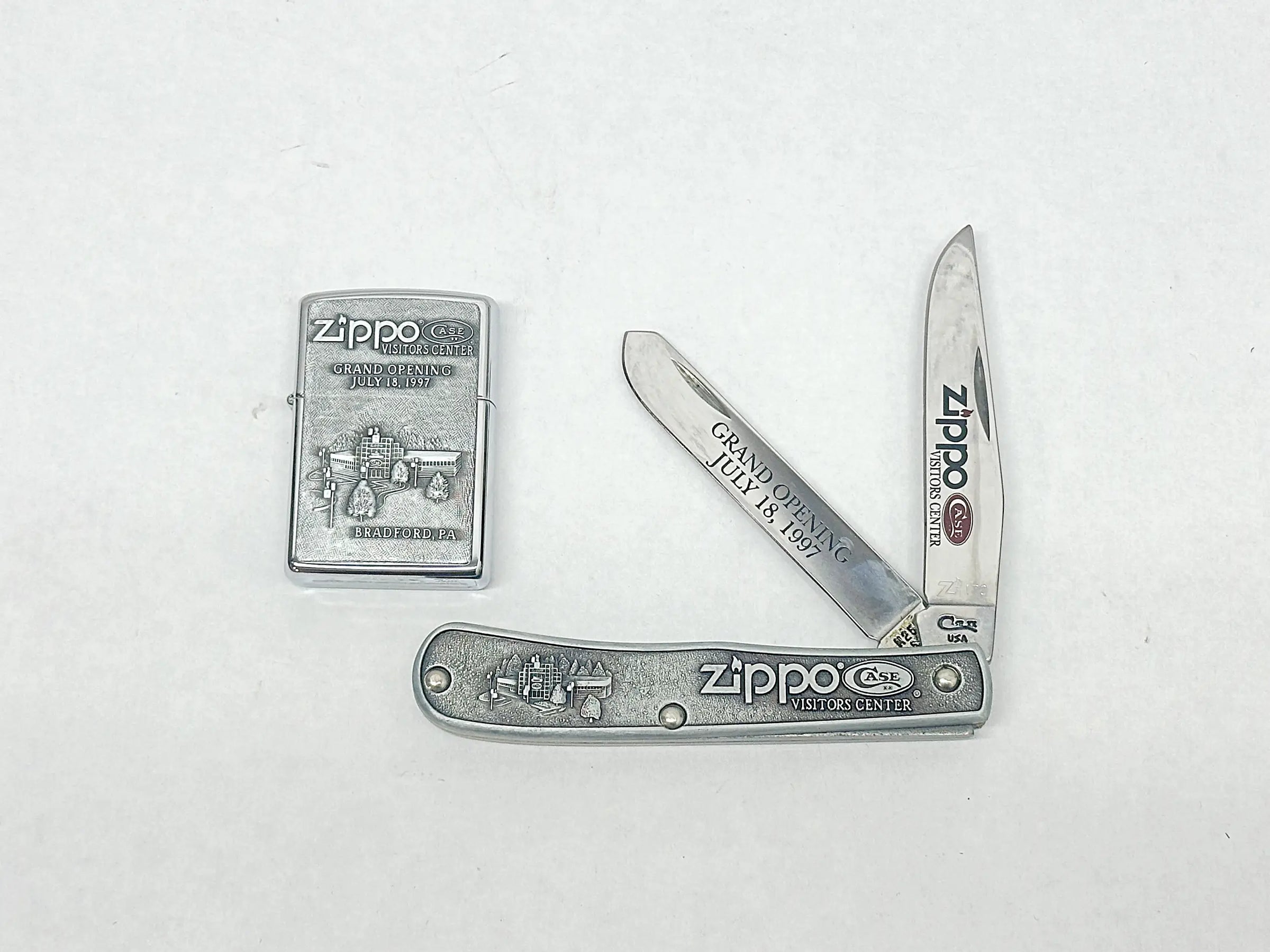 1997 XIII Zippo/Case Visitors Center Limited Edition Commemorative Set - Hers and His Treasures