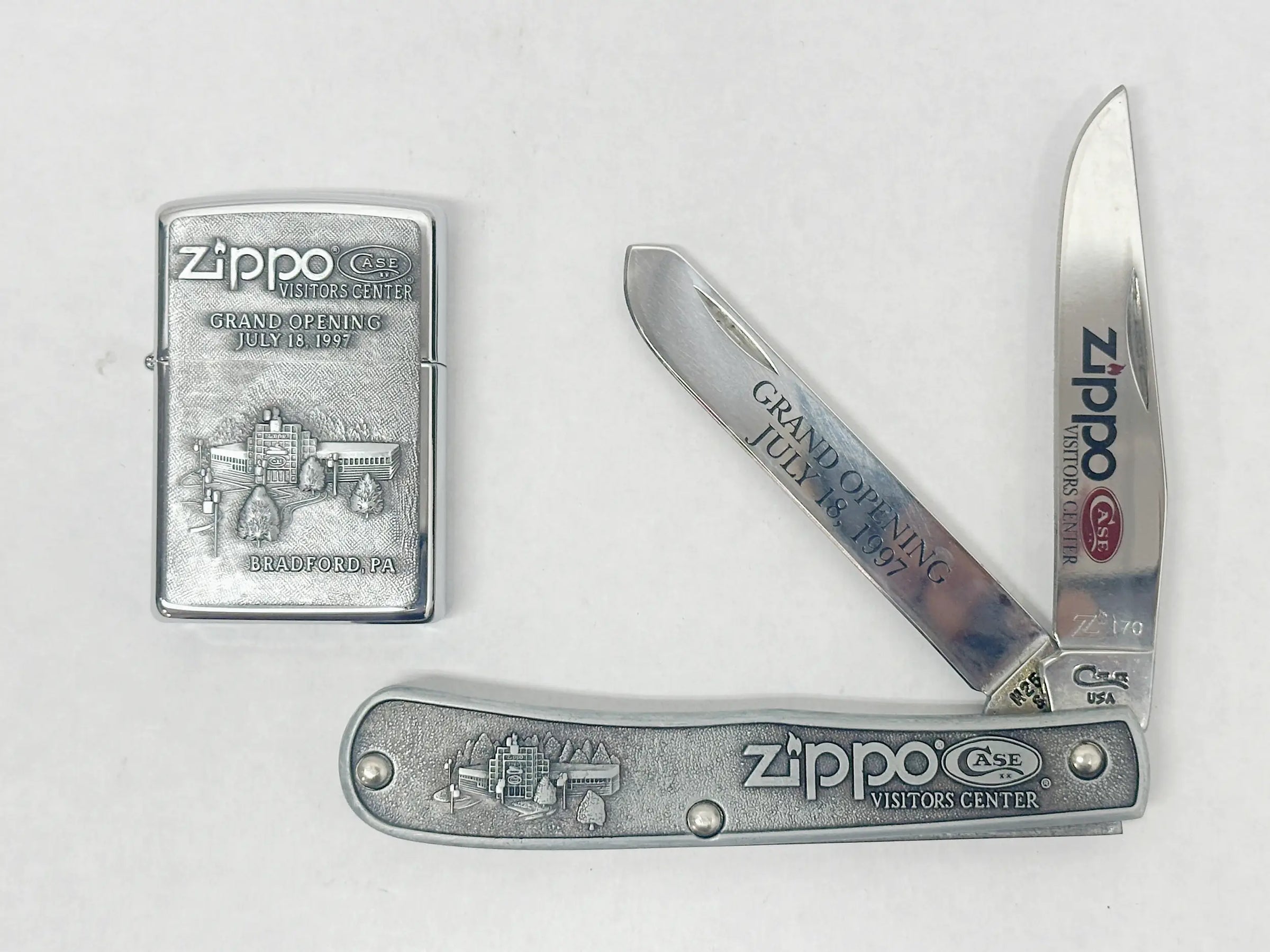 1997 XIII Zippo/Case Visitors Center Limited Edition Commemorative Set - Hers and His Treasures