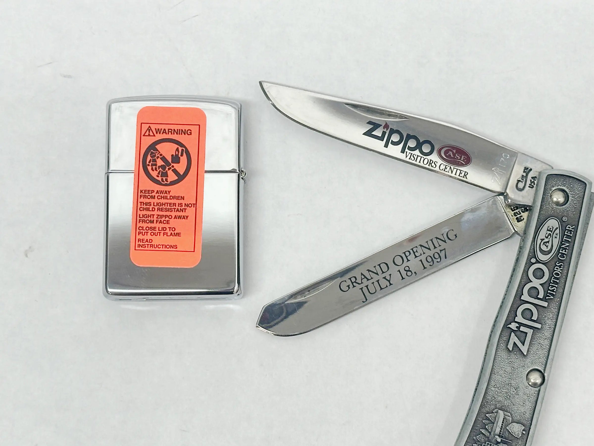 1997 XIII Zippo/Case Visitors Center Limited Edition Commemorative Set - Hers and His Treasures