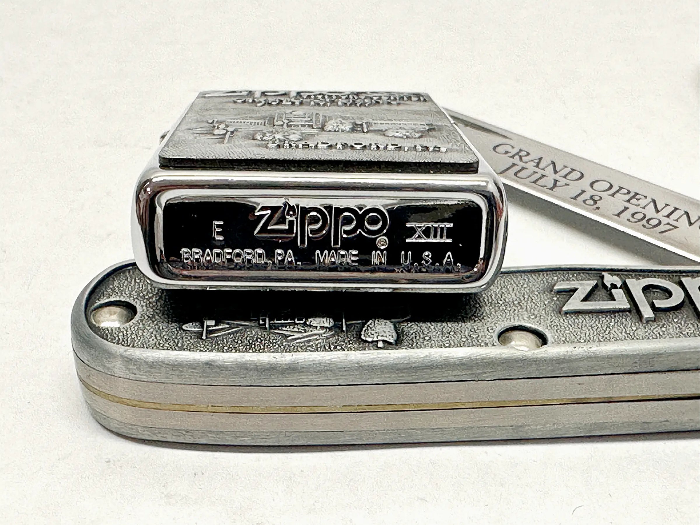 1997 XIII Zippo/Case Visitors Center Limited Edition Commemorative Set - Hers and His Treasures