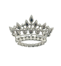 B. David Family Crown AB Rhinestone Brooch - Hers and His Treasures
