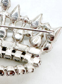 B. David Family Crown AB Rhinestone Brooch - Hers and His Treasures