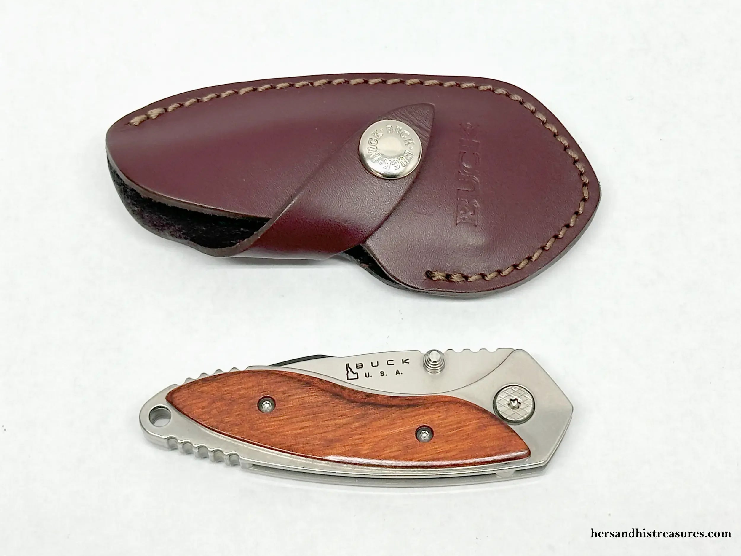 2005 Alpha Dorado 271 Rosewood Buck Knives Pocket Knife – Hers and