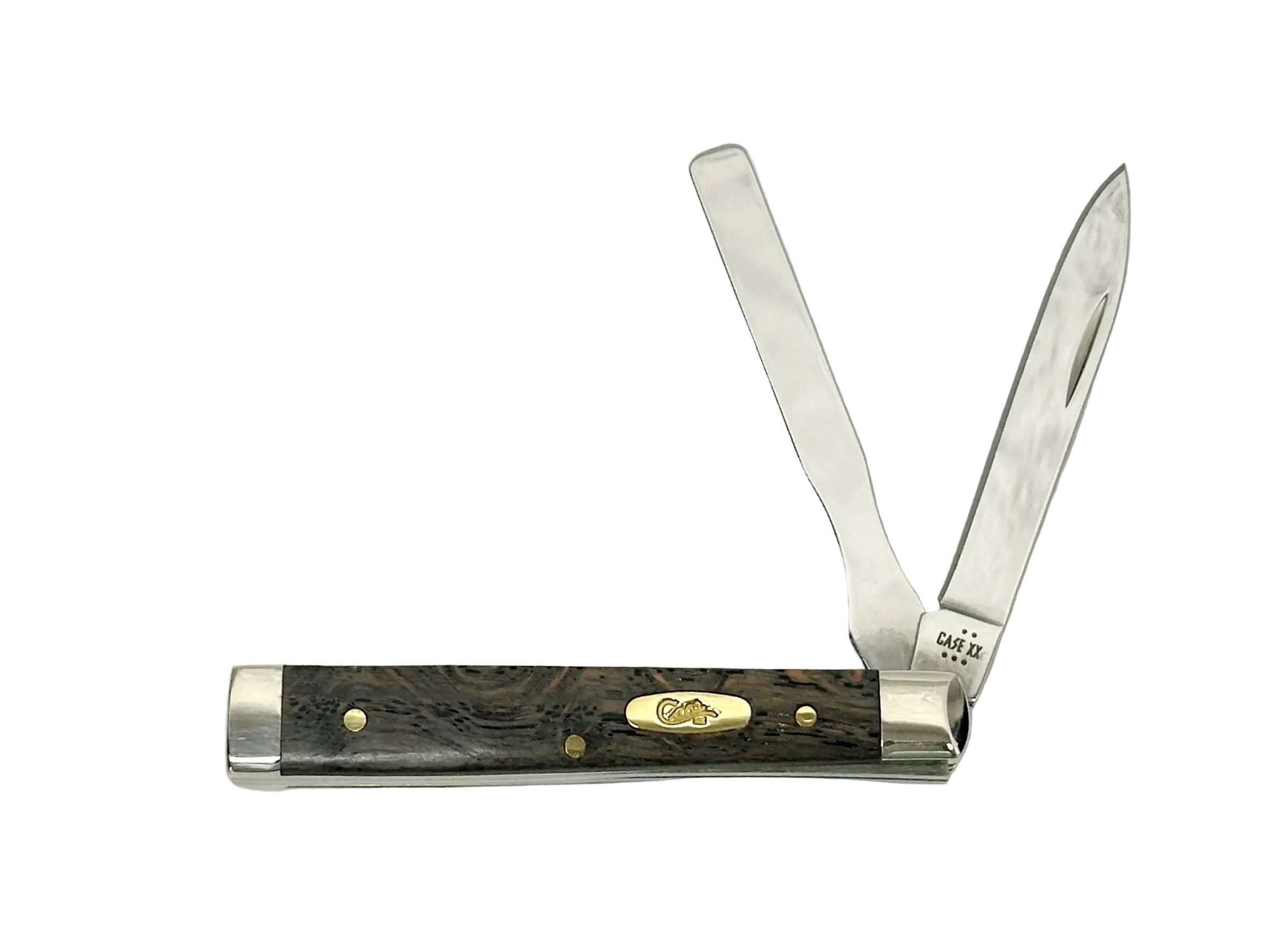 Case XX 2025 Black Curly Oak Wood Smooth Baby Doctor Pocket Knife - Hers and His Treasures