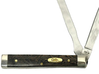Case XX 2025 Black Curly Oak Wood Smooth Baby Doctor Pocket Knife - Hers and His Treasures