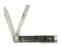 Case XX 2025 Black Curly Oak Wood Smooth Baby Doctor Pocket Knife - Hers and His Treasures
