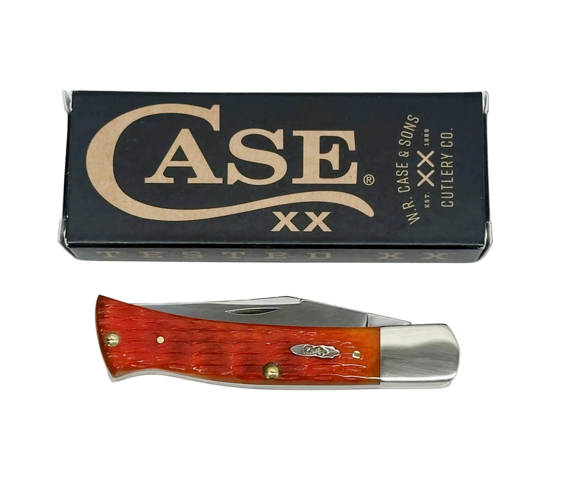 2026 Case XX Tequila Sunrise Bone Crandall Jig Axe Handle Pocket Knife - Hers and His Treasures