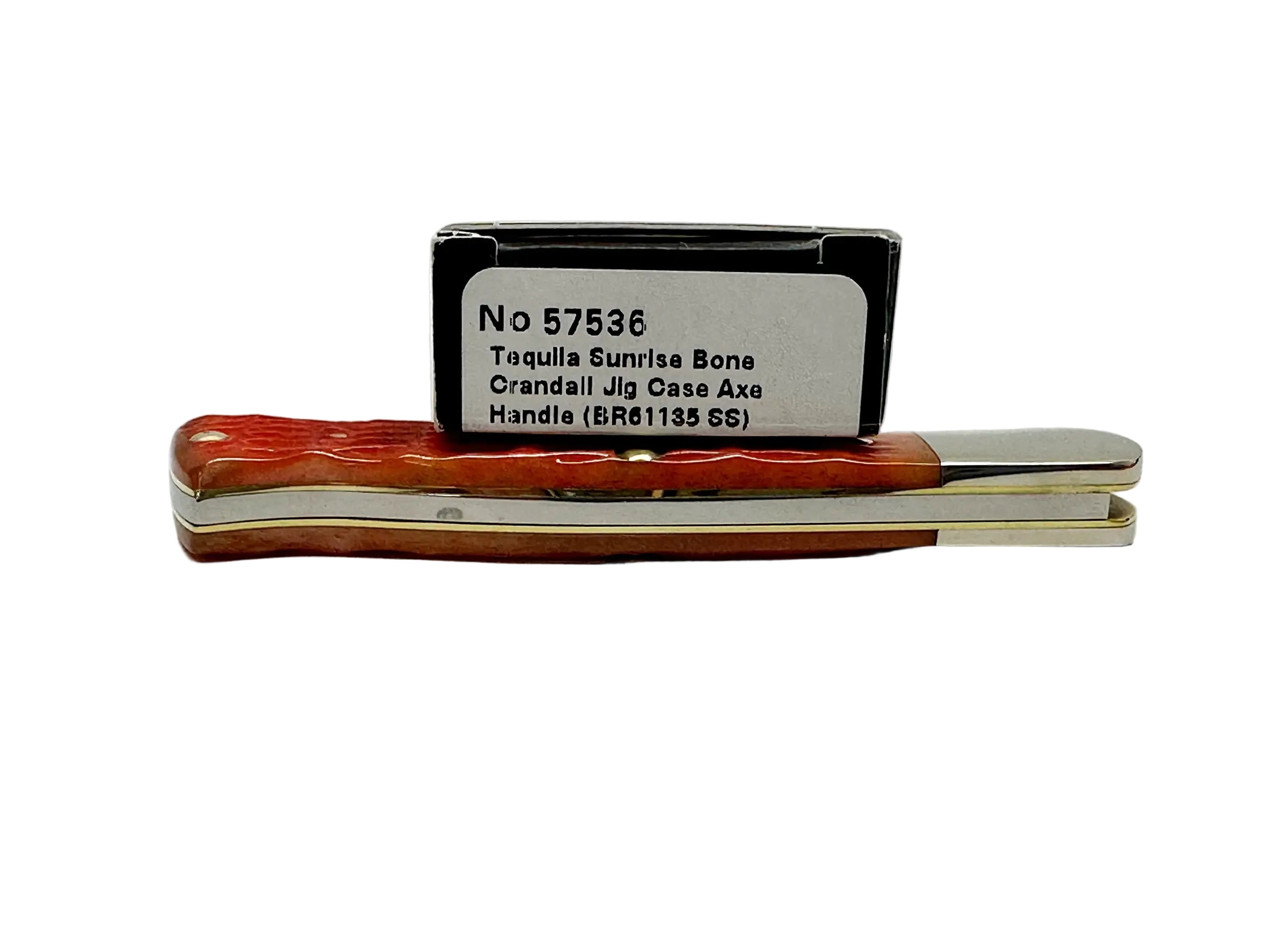 2026 Case XX Tequila Sunrise Bone Crandall Jig Axe Handle Pocket Knife - Hers and His Treasures