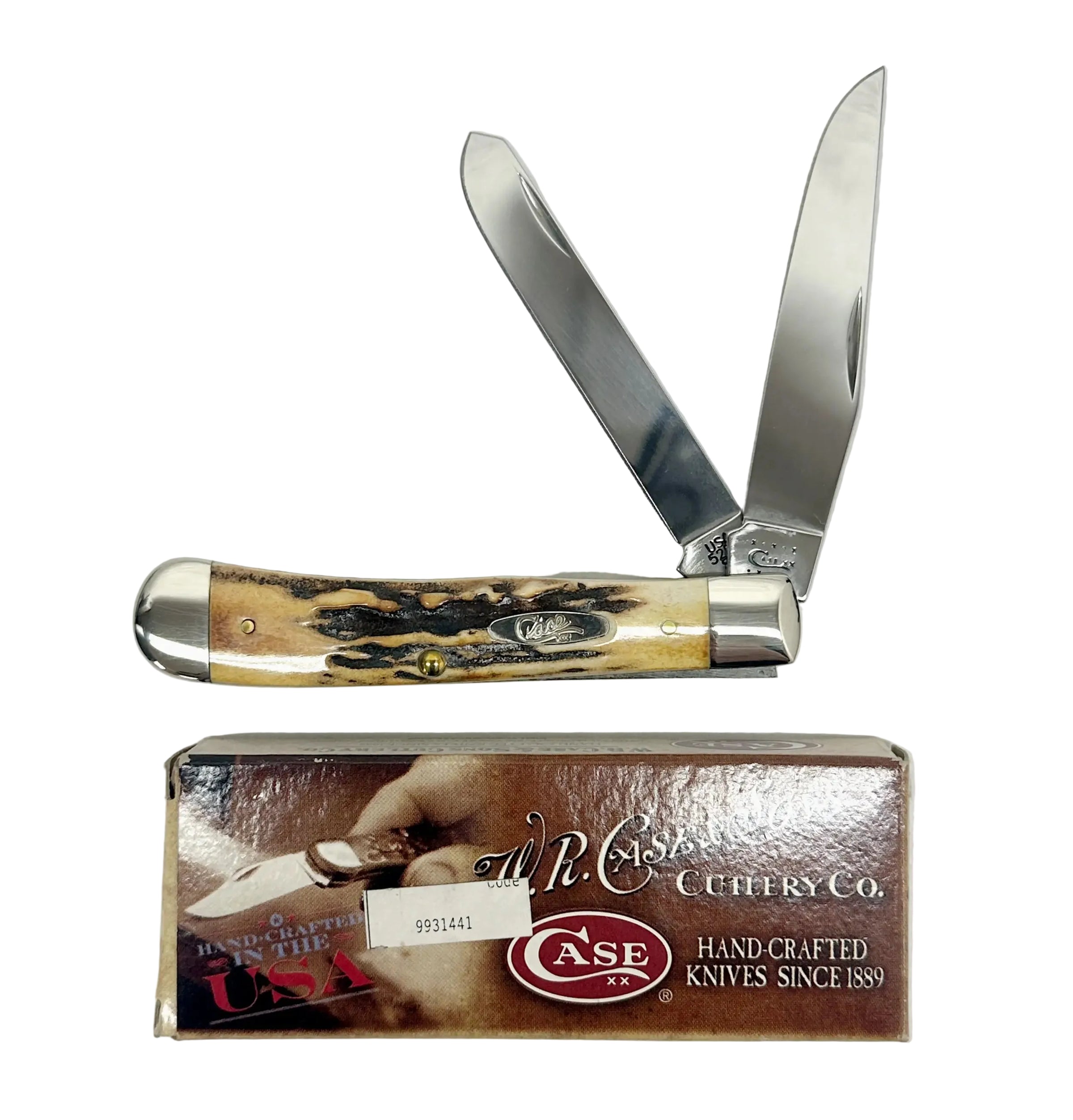 2010 Case XX 5254 Stag Trapper Pocket Knife - Hers and His Treasures