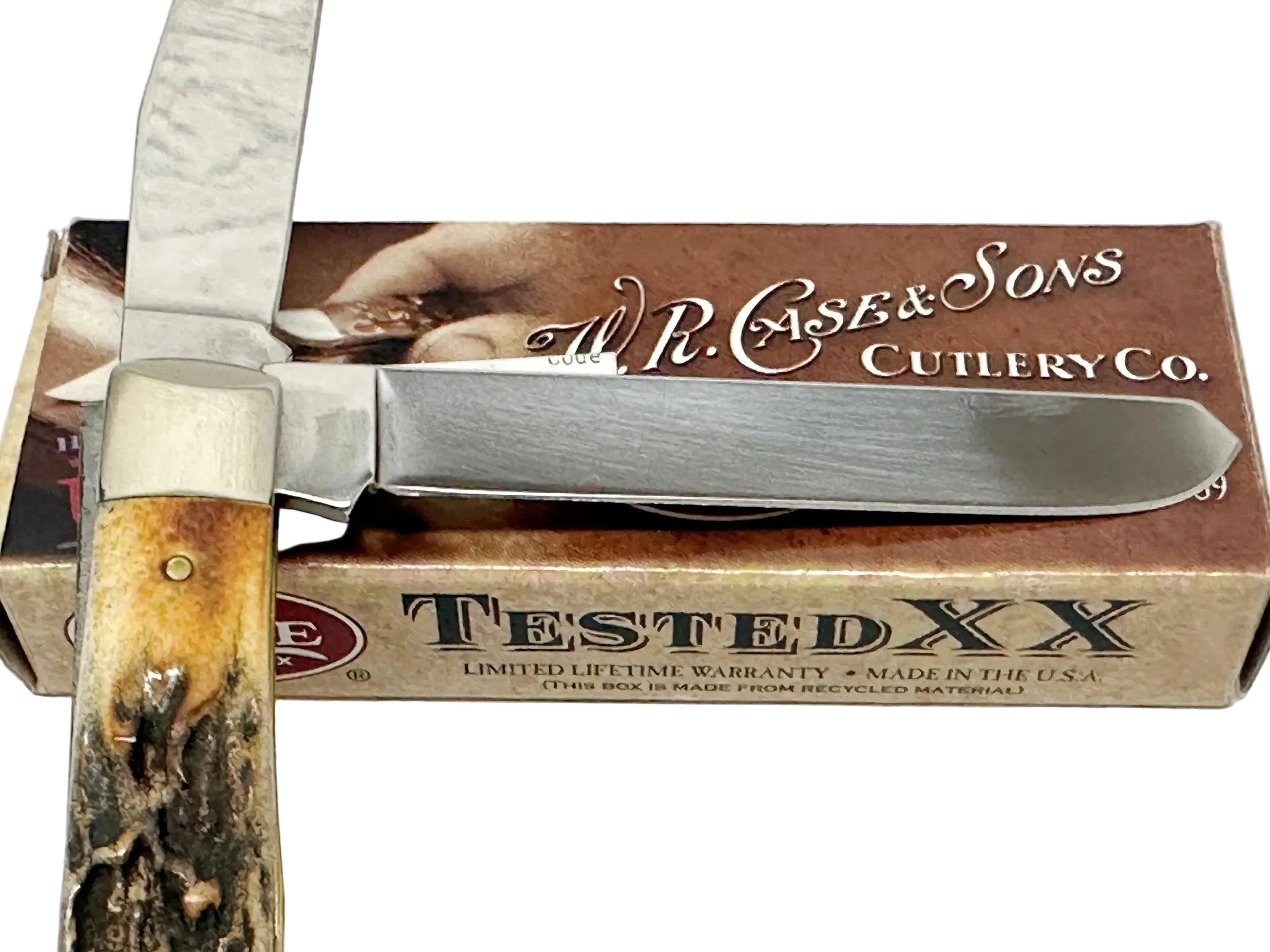 2010 Case XX 5254 Stag Trapper Pocket Knife - Hers and His Treasures