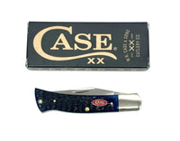 2026 Case XX Navy Blue Bone Rogers Jig Axe Handle Pocket Knife - Hers and His Treasures