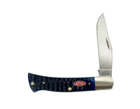 2026 Case XX Navy Blue Bone Rogers Jig Axe Handle Pocket Knife - Hers and His Treasures