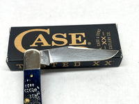 2026 Case XX Navy Blue Bone Rogers Jig Axe Handle Pocket Knife - Hers and His Treasures