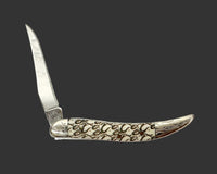 2005 Case XX Natural Bone Orange County Chopper Tiny Toothpick Pocket Knife - Hers and His Treasures