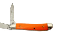 2021 Case XX 4220 Synthetic Orange Peanut Pocket Knife - Hers and His Treasures