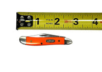2021 Case XX 4220 Synthetic Orange Peanut Pocket Knife - Hers and His Treasures
