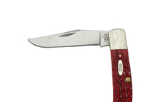 2026 Case XX Corn Cob Jig Dark Red Bone Pocket Worn Axe Handle Pocket Knife - Hers and His Treasures