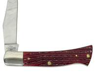 2026 Case XX Corn Cob Jig Dark Red Bone Pocket Worn Axe Handle Pocket Knife - Hers and His Treasures