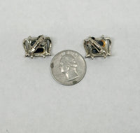 Coro Gold Tone Black Lucite Confetti Clip-On Earrings - Hers and His Treasures