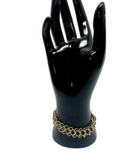 Goldette Gold Tone Multi-Chain Link 7" Bracelet - Hers and His Treasures